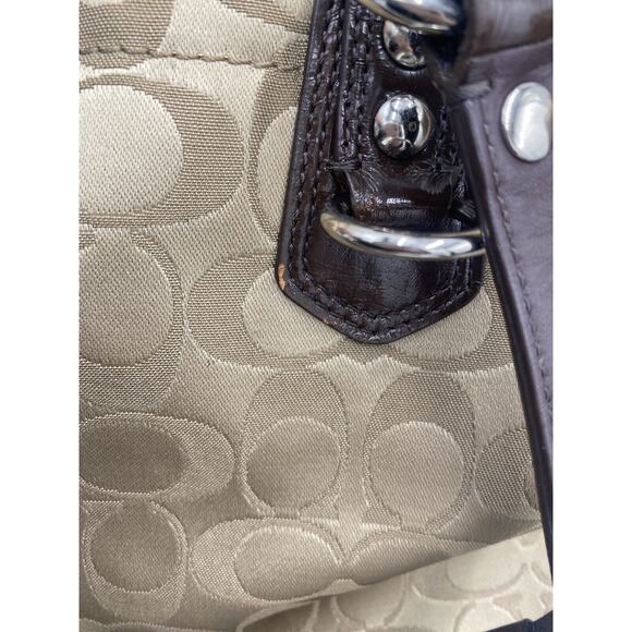 Coach F15510 Authenticated Ashley Signature Sateen Carryall Shoulder Bag - Picture 7 of 8